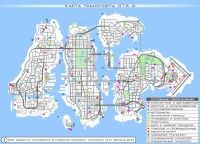 Карта машин, лодок, мотоциклов и другого транспорта GTA 4