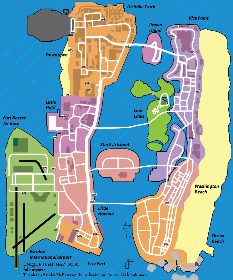 Карты GTA Vice City Stories.