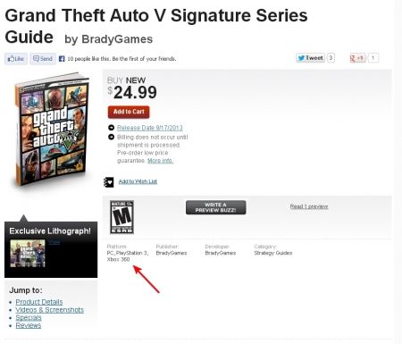 Новый арт GTA 5 был найден в интернет-магазине GameStop