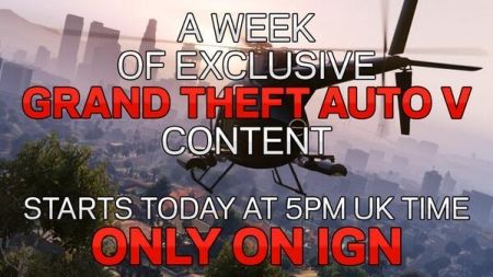 Сегодня стартует неделя эксклюзивной информации о GTA 5 от IGN