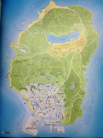 В сети появилась официальная карта GTA 5