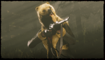 Red Dead Online: превращение в кабана и золотой медведь