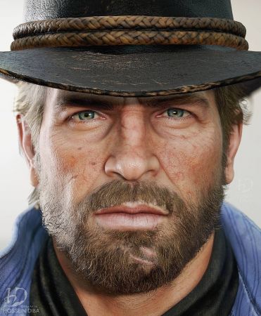 Художник создал высококачественные 3D-модели героев Red Dead Redemption 