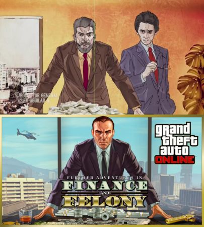 Колумбийский сериал использует в титрах арты GTA Online и GTA San Andreas