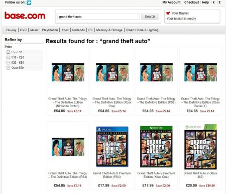 Интернет магазин назвал цены на Grand Theft Auto: The Trilogy — The Definitive Edition