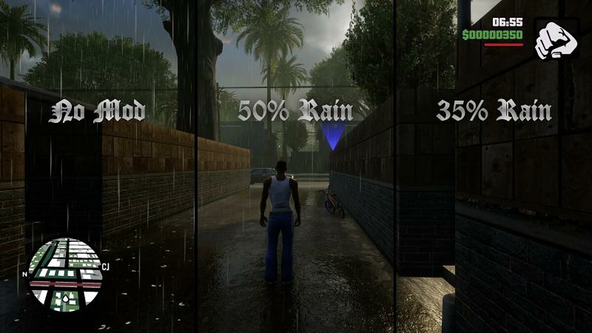 Вышла новая версия мода, который исправляет дождь в GTA San Andreas — The Definitive Edition