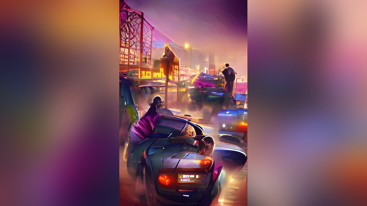 This neural network creates crazy looking GTA and RDR arts from words