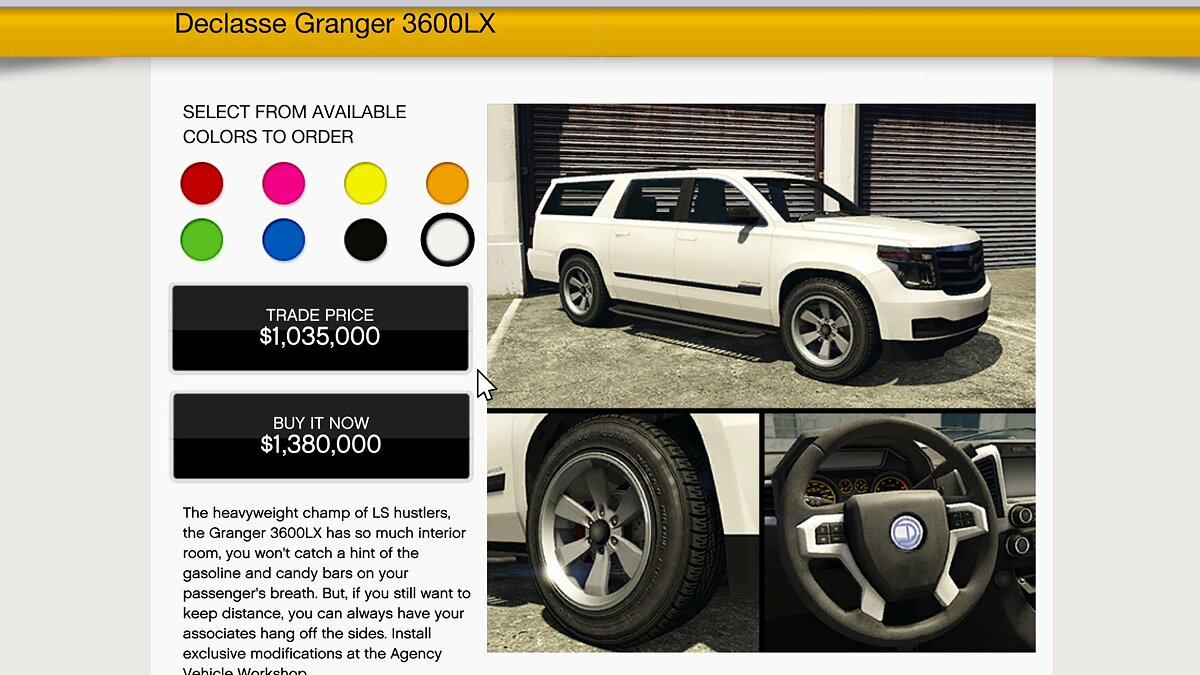 Declasse Granger 3600LX — новый внедорожник добавили в GTA Online