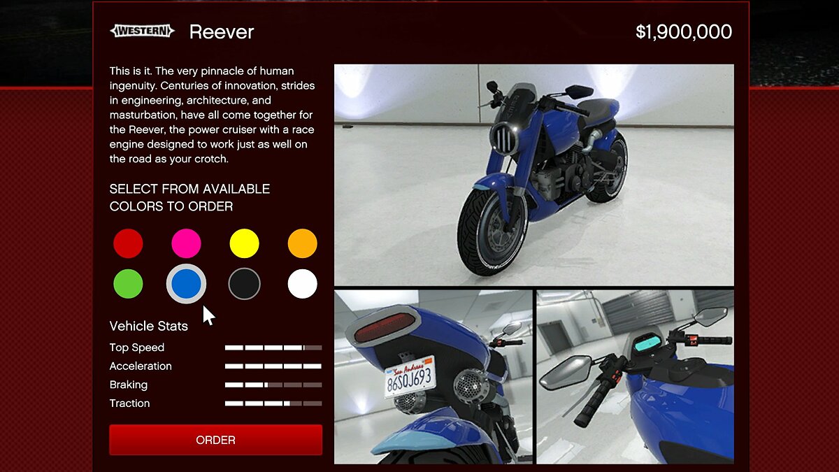 Western Reever — мотоцикл Киану Ривза добавили в GTA Online