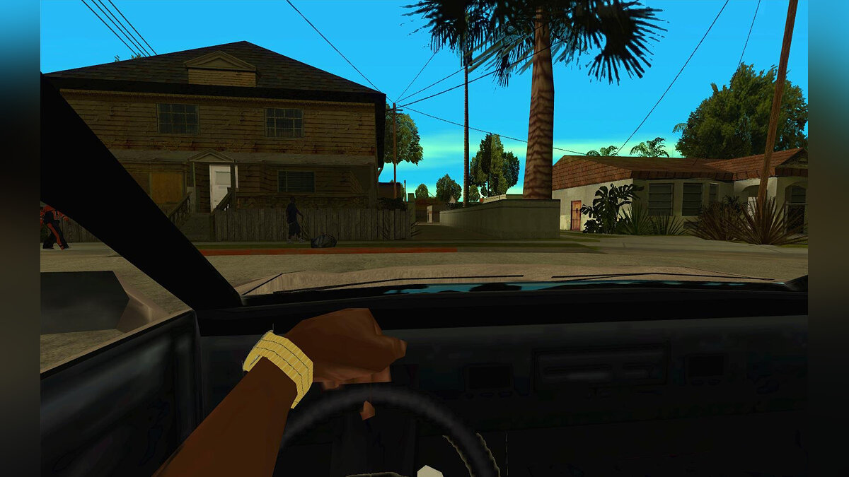 GTA San Andreas с модом от первого лица выглядит впечатляюще