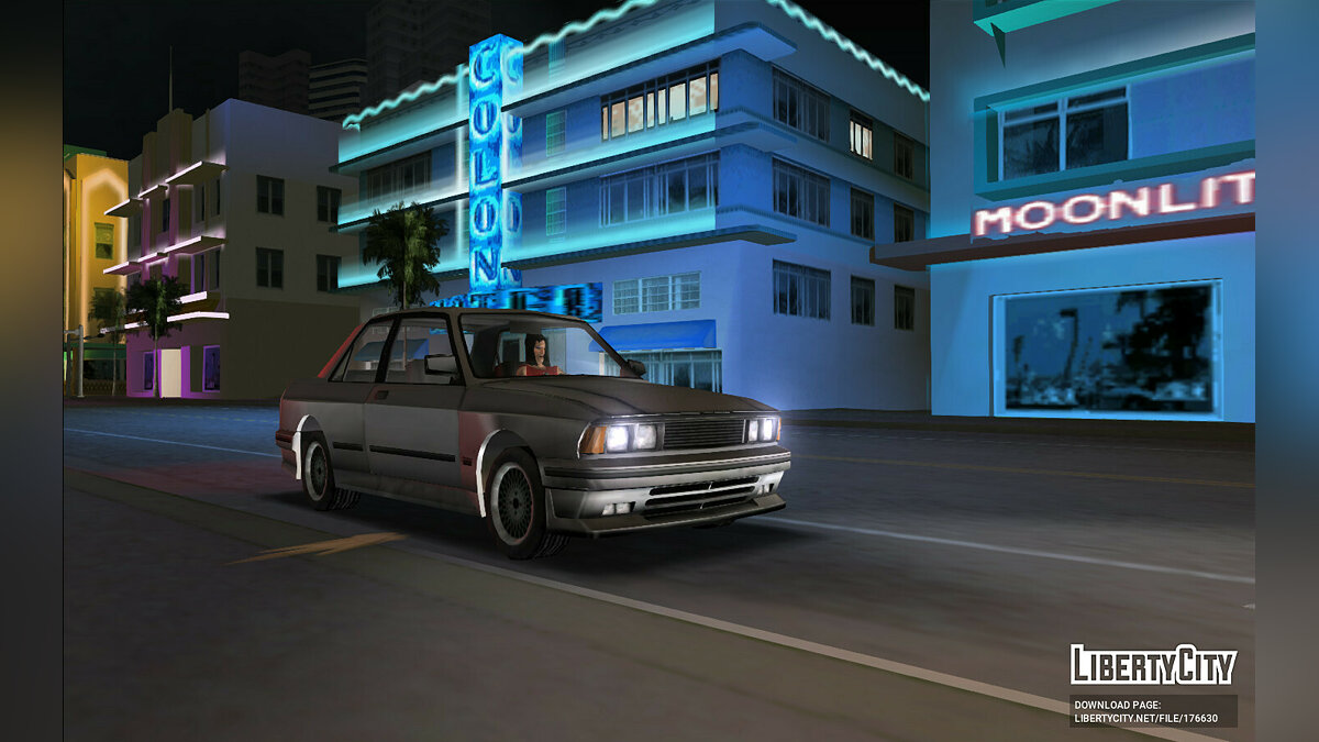 Моддер добавляет в GTA Vice City авто в стиле игры