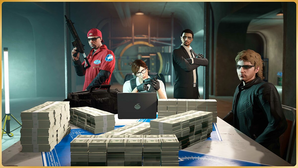 В GTA Online бонусы в ограблениях, подарочная одежда и скидки на базы