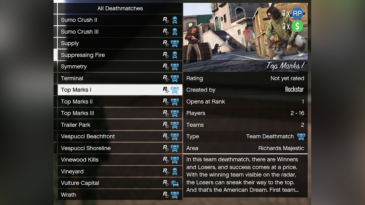 В GTA Online добавили новые дезматчи и редактор автомобильных номеров