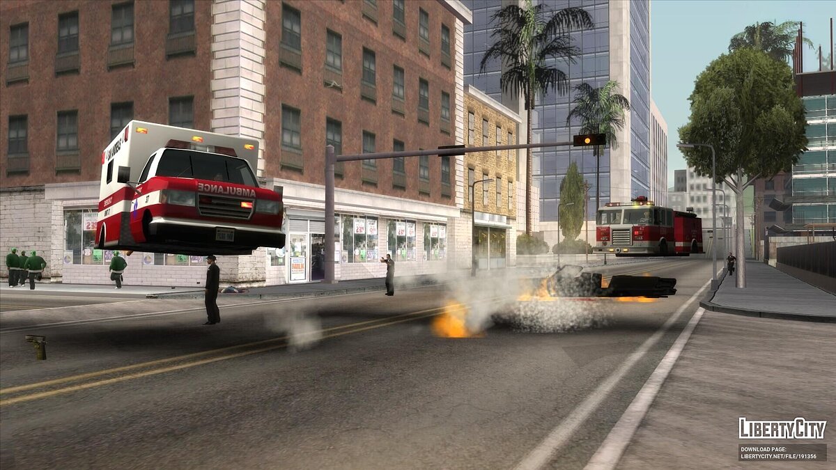 Полиция реагирует на оружие, летающие авто и новая реклама — лучшие моды для GTA San Andreas