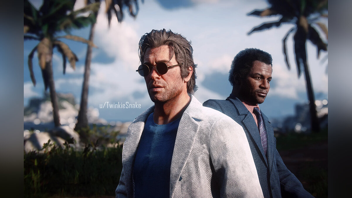 The characters from the TV series Miami Vice have been recreated in Red Dead Redemption 2