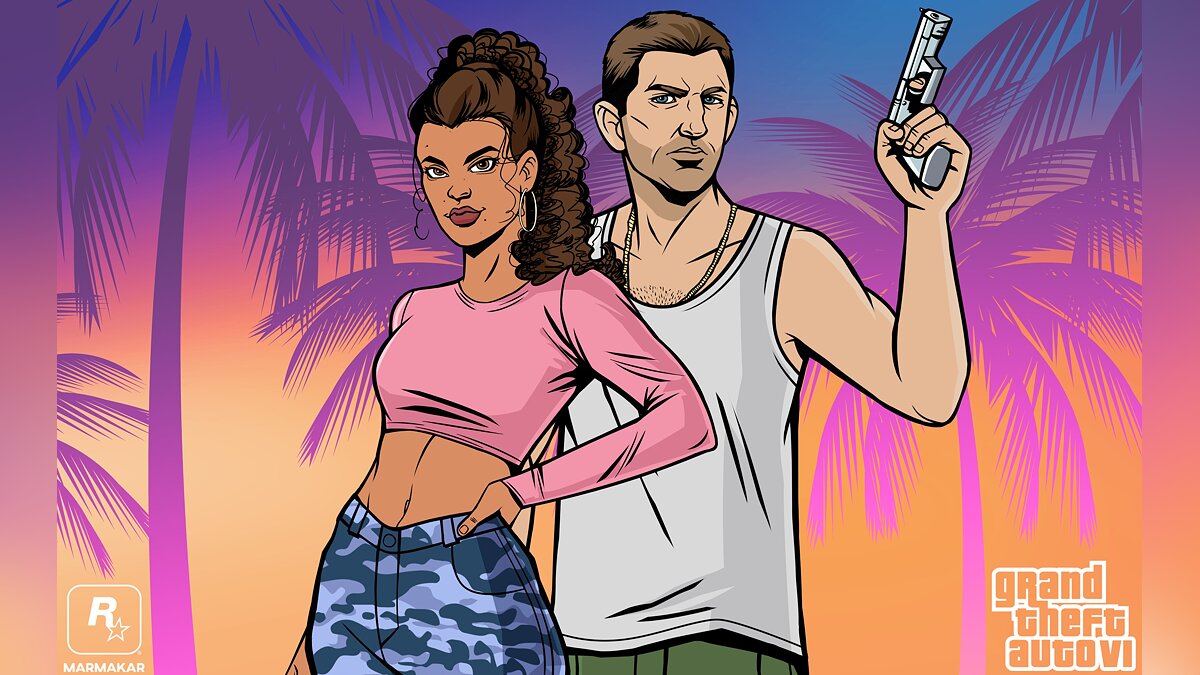 Russian artist shows off GTA 6 art in the style of 2002's GTA Vice City