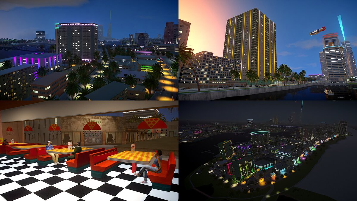 New screenshots of the GTA Vice City remake with GTA 4 graphics revealed