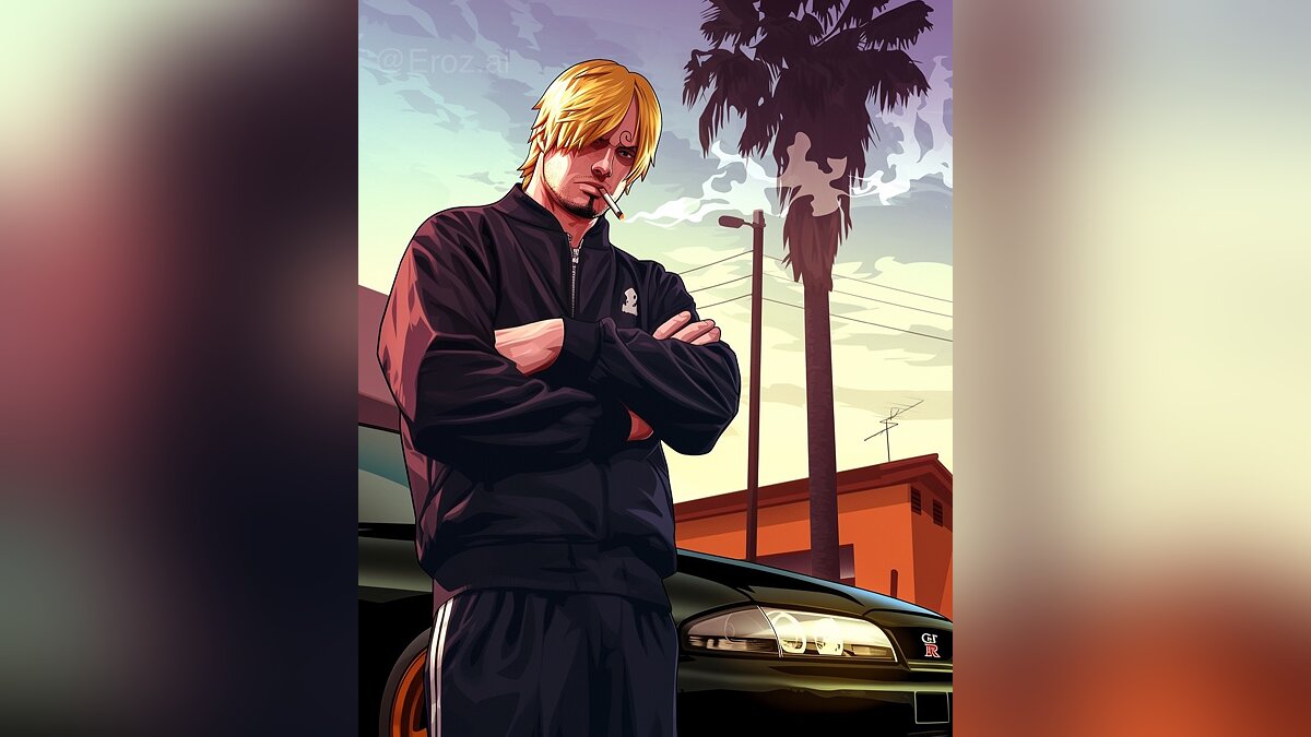 AI Imagines How One Piece Anime Characters Would Look in the World of GTA